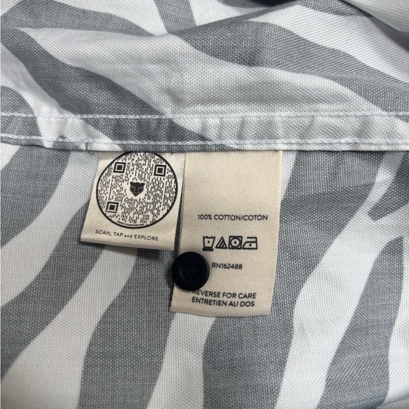 LITA BY CIARA SHIRT DRESS ANIMAL PRINT BLACK & WHITE PARTY COCKTAIL SZ M NWOT - Picture 8 of 10